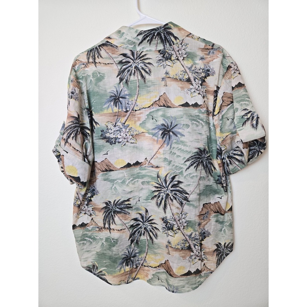 Zimmermann Vacay Shirt Short Sleeve Button Down Oversized Surf Printed Beach Med - Picture 3 of 12